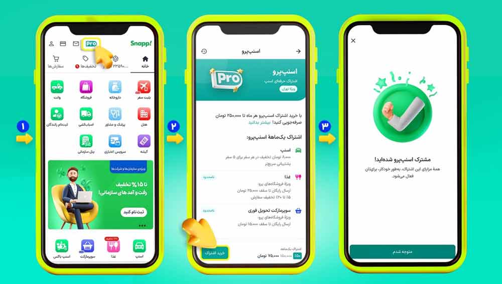 چگونه در اسنپ پرو ثبت نام کنیم؟