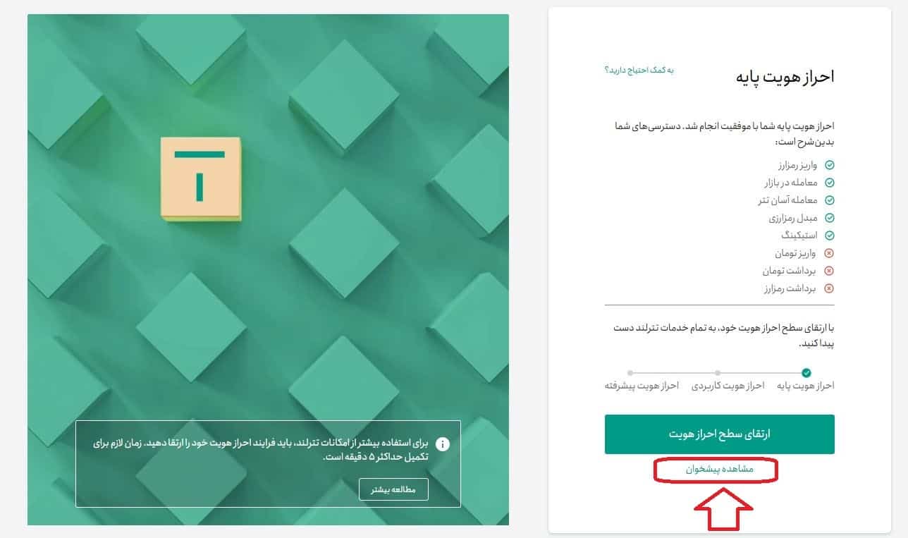 ورود به داشبورد و احراز هویت در تترلند