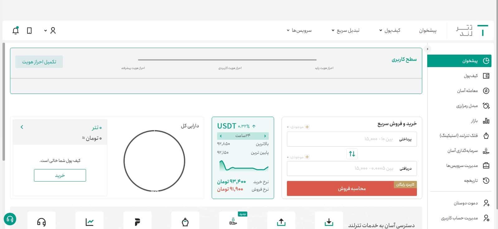 دریافت 2 تتر هدیه با ثبت‌نام در تترلند