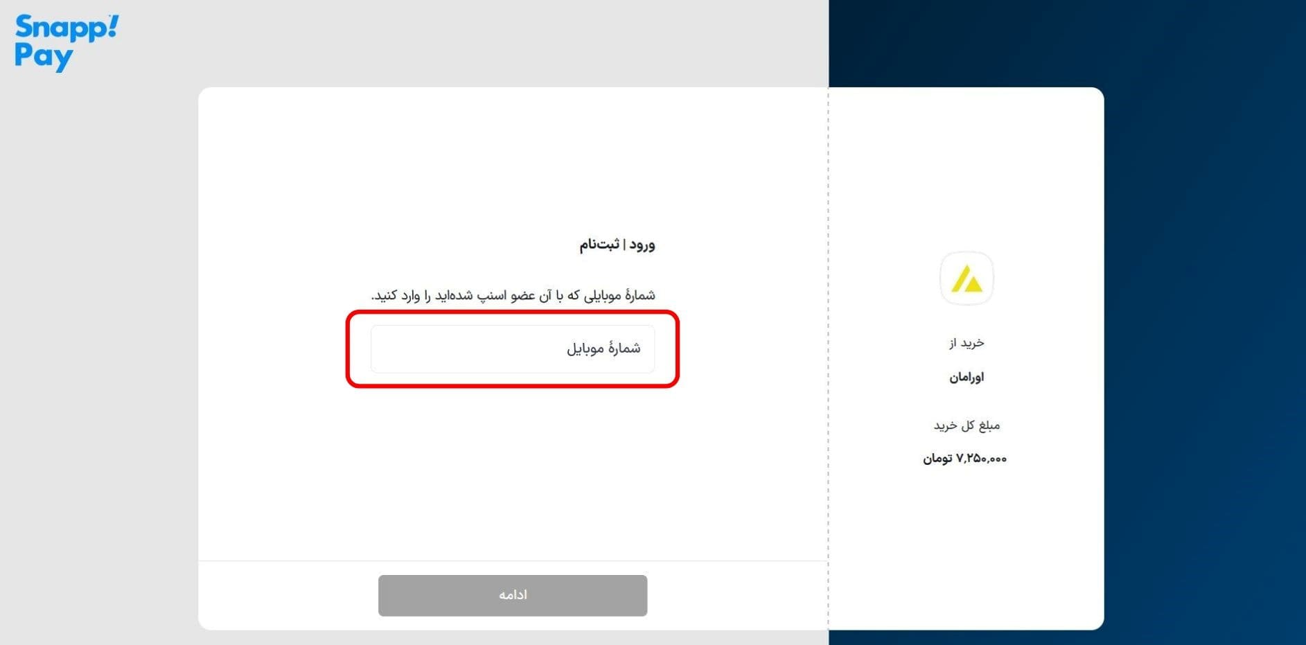 نحوه استفاده از کد تخفیف اسنپ پی
