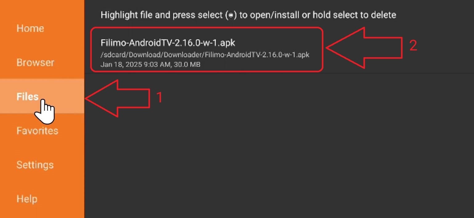 نصب فیلیمو روی تلویزیونهای اندروید (Android TV)