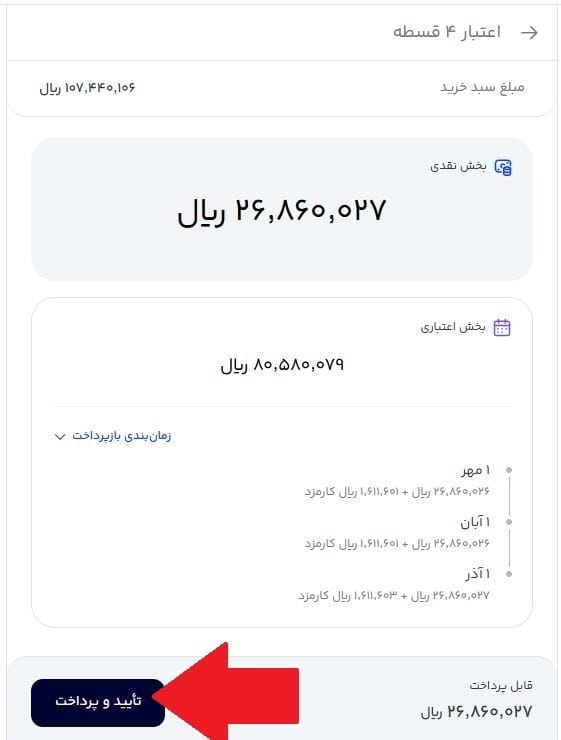 مرحله ششم: انتقال به پنل دیجی پی